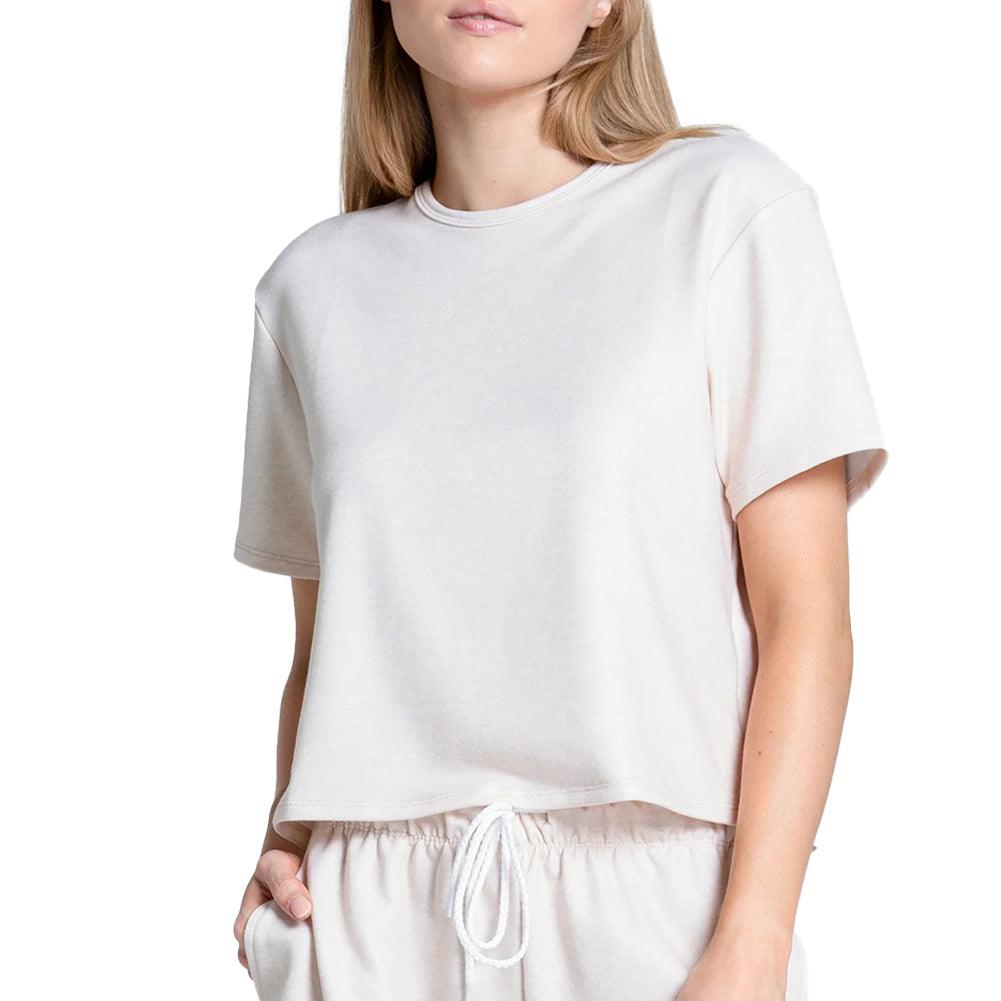 Women`s Renew Heather Short Sleeve Tennis Top Apparel Lucky In Love