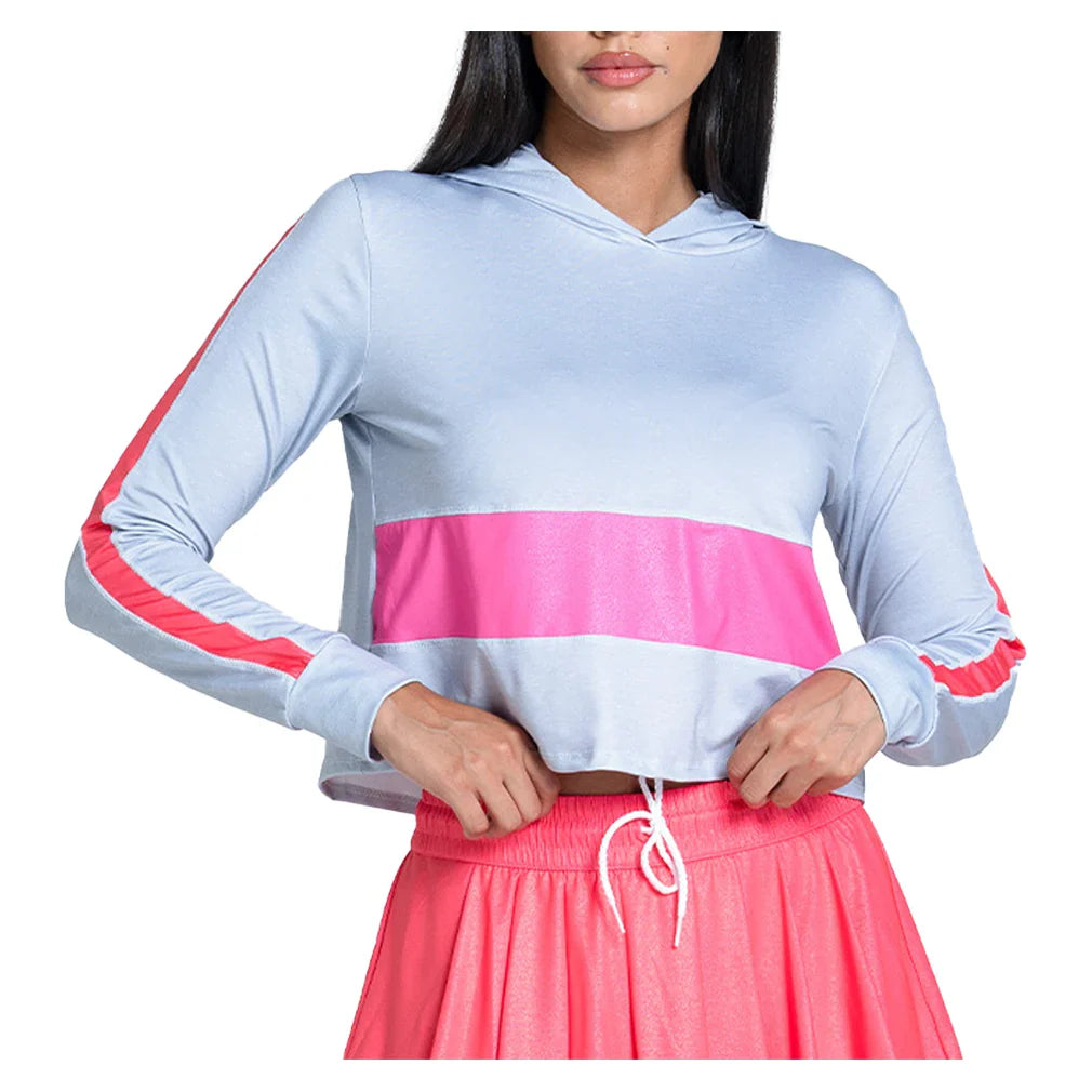 Women`s All That Shimmers Tennis Hoodie Apparel Lucky In Love