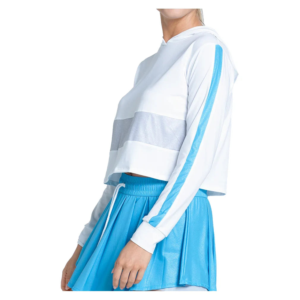 Women`s All That Shimmers Tennis Hoodie Apparel Lucky In Love