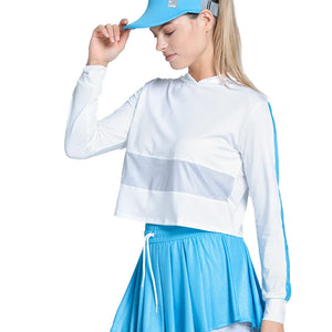 Women`s All That Shimmers Tennis Hoodie Apparel Lucky In Love
