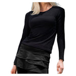 Women`s Seamless Long Sleeve Tennis Top Apparel Lucky In Love