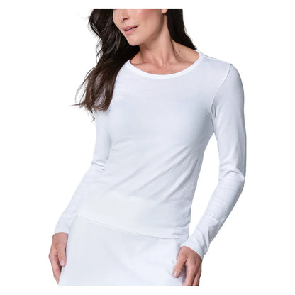 Women`s Seamless Long Sleeve Tennis Top Apparel Lucky In Love