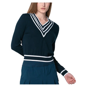 Women`s Victory V-Neck Tennis Sweater Apparel Lucky In Love