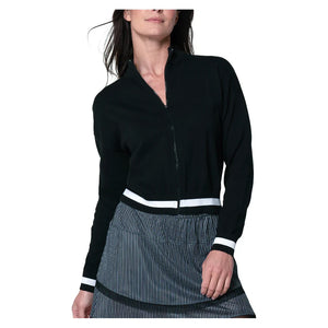 Women`s Rally Mock Neck Tennis Cardigan Apparel Lucky In Love