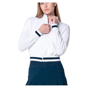 Women`s Rally Mock Neck Tennis Cardigan Apparel Lucky In Love