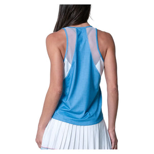 Women`s Linen Play Tennis Tank Periwinkle Apparel Lucky In Love