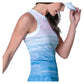 Women`s Linen Vision Tennis Tank Periwinkle Apparel Lucky In Love