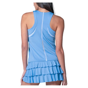 Women`s High Neck Action Tennis Tank with Bra Periwinkle Apparel Lucky In Love