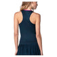 Women`s Racer Rib Tennis Tank Midnight Apparel Lucky In Love
