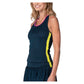 Women`s Racer Rib Tennis Tank Midnight Apparel Lucky In Love