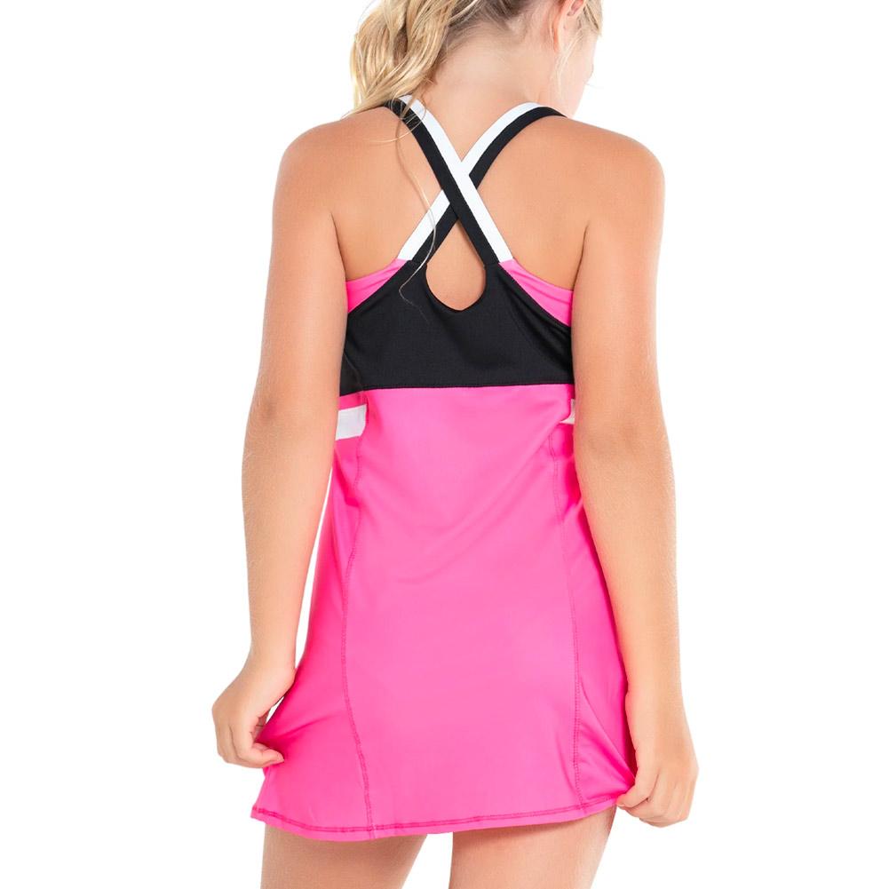Girl's Fast Rally Tennis Dress Taffy Apparel Lucky In Love
