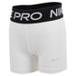 Girls' Pro Training Shorts White and Pure Platinum Apparel Nike