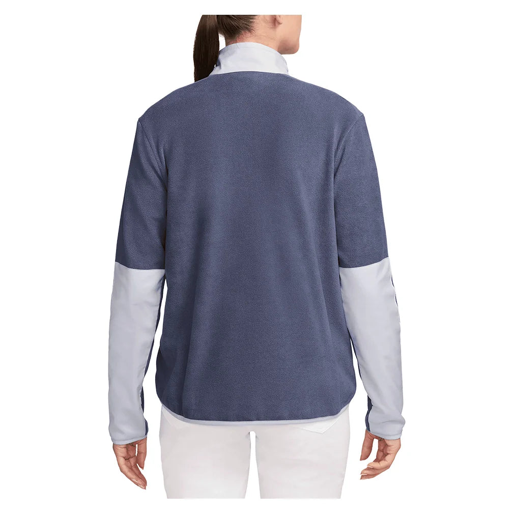 Women's Therma-FIT Victory Long-Sleeve 1/2-Zip Tennis Top Sanded Purple and Ghost Apparel Nike