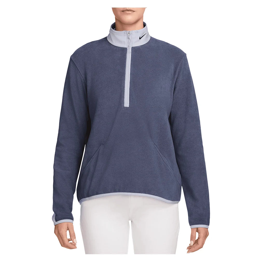 Women's Therma-FIT Victory Long-Sleeve 1/2-Zip Tennis Top Sanded Purple and Ghost Apparel Nike
