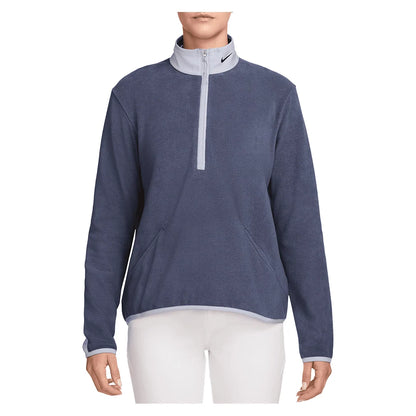 Women's Therma-FIT Victory Long-Sleeve 1/2-Zip Tennis Top Sanded Purple and Ghost Apparel Nike