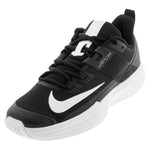 Men`s Court Vapor Lite Tennis Shoes Black and White Footwear Nike