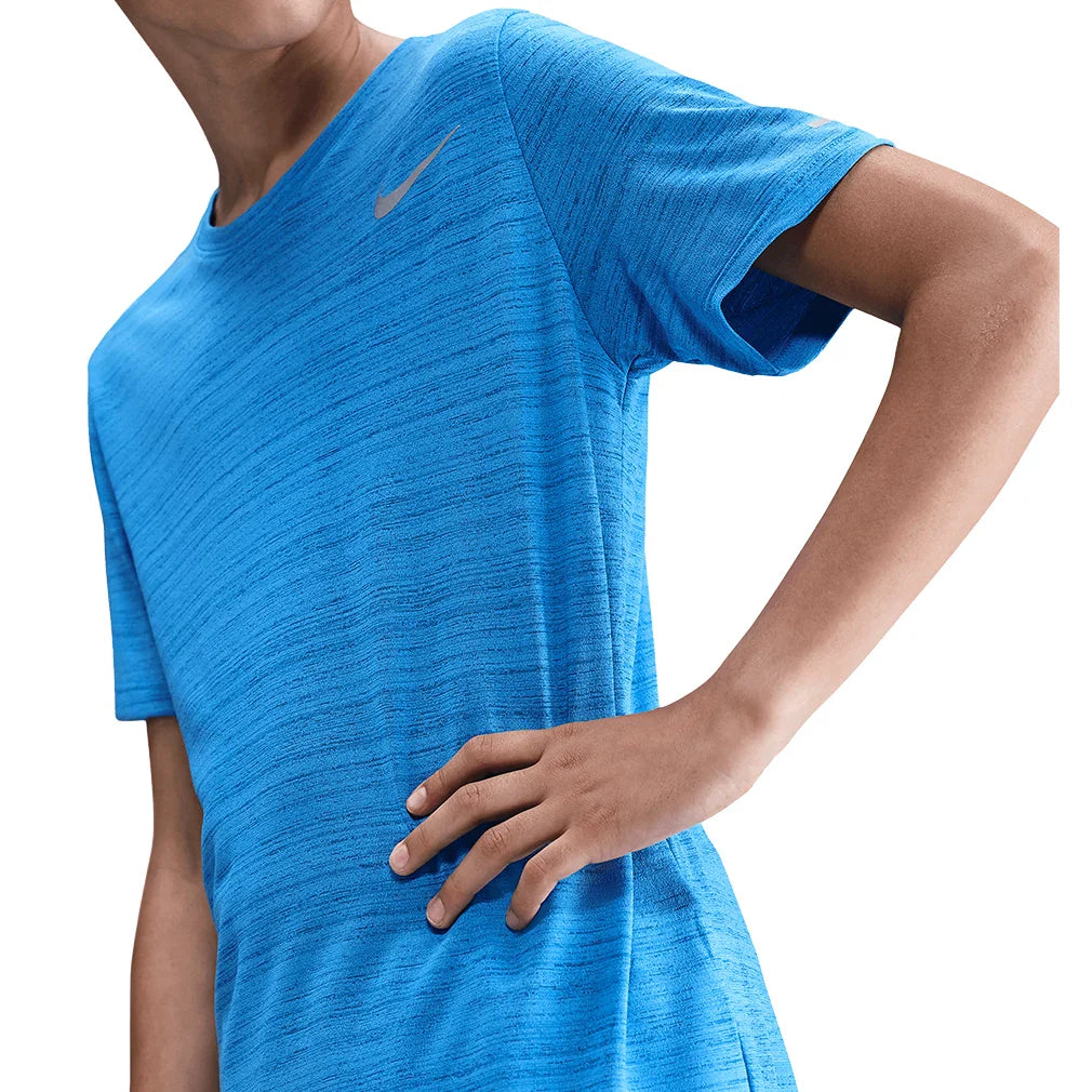 Boys` Dri-FIT Miler Short Sleeve Training Top Apparel Nike