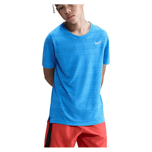 Boys` Dri-FIT Miler Short Sleeve Training Top Apparel Nike