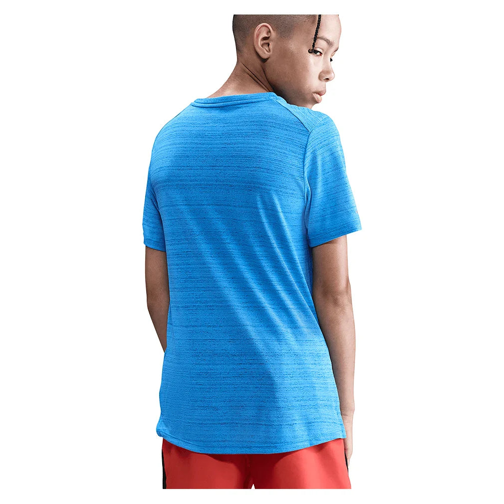 Boys` Dri-FIT Miler Short Sleeve Training Top Apparel Nike