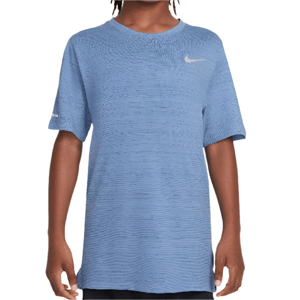 Boys' Dri-Fit Miler Short Sleeve Training Top Apparel Nike