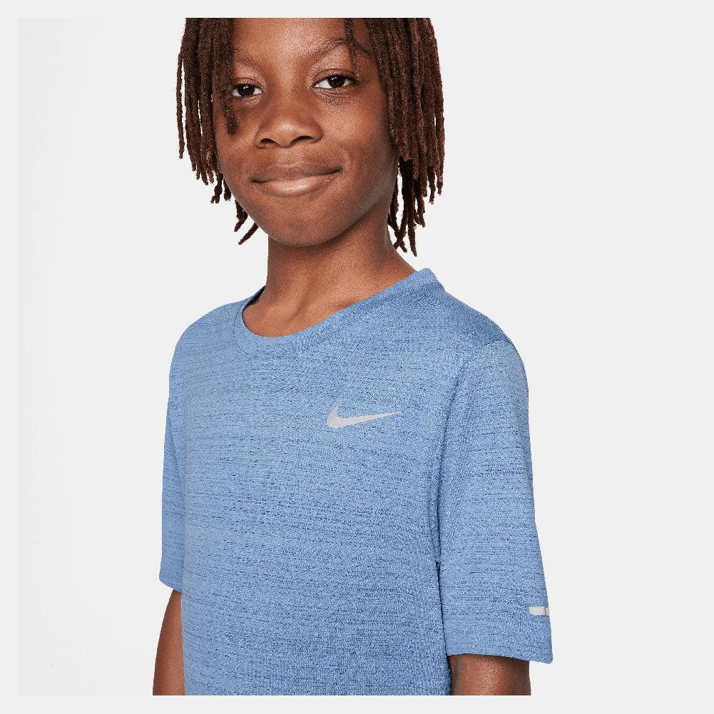 Boys' Dri-Fit Miler Short Sleeve Training Top Apparel Nike