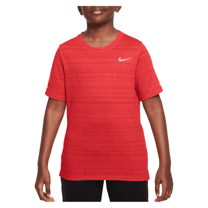 Boys` Dri-FIT Miler Short Sleeve Training Top Apparel Nike