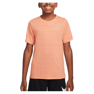 Boys` Dri-FIT Short Sleeve Miler Training Top Apparel Nike