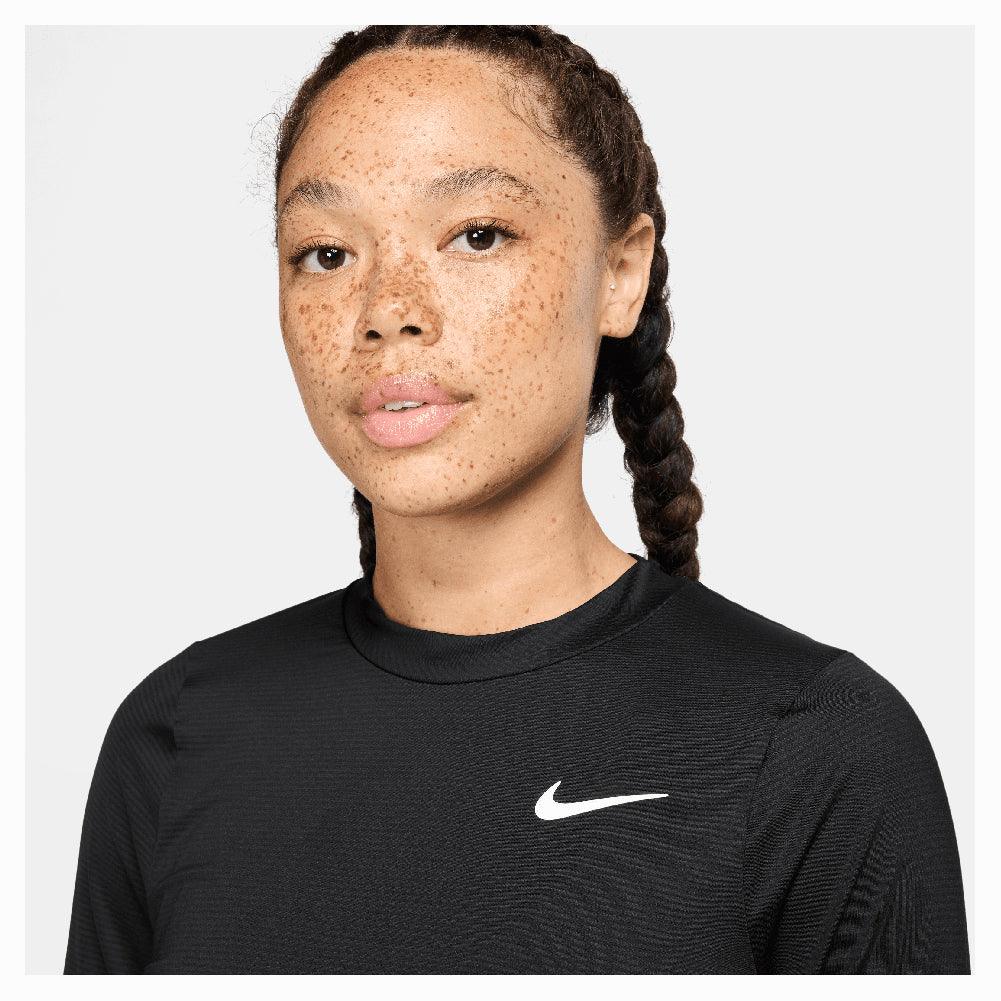 Women`s Dri-Fit Victory Long Sleeve Print Tennis Top Apparel Nike