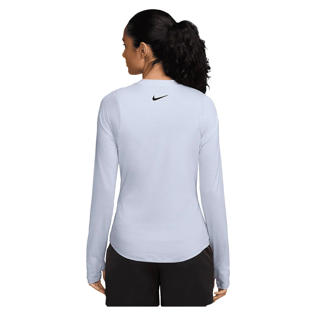Women`s Dri-FIT UV Victory Long Sleeve Print Tennis Top Apparel Nike