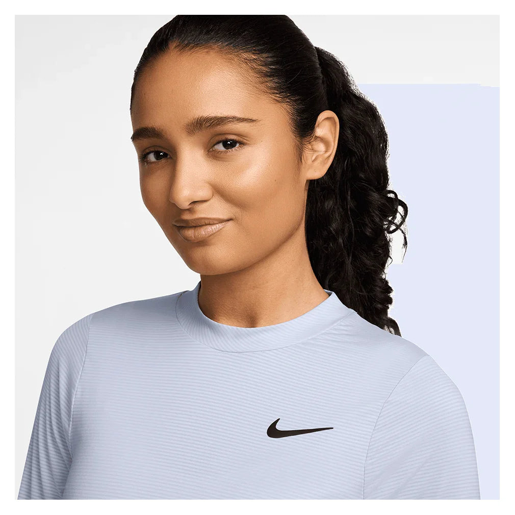 Women`s Dri-FIT UV Victory Long Sleeve Print Tennis Top Apparel Nike