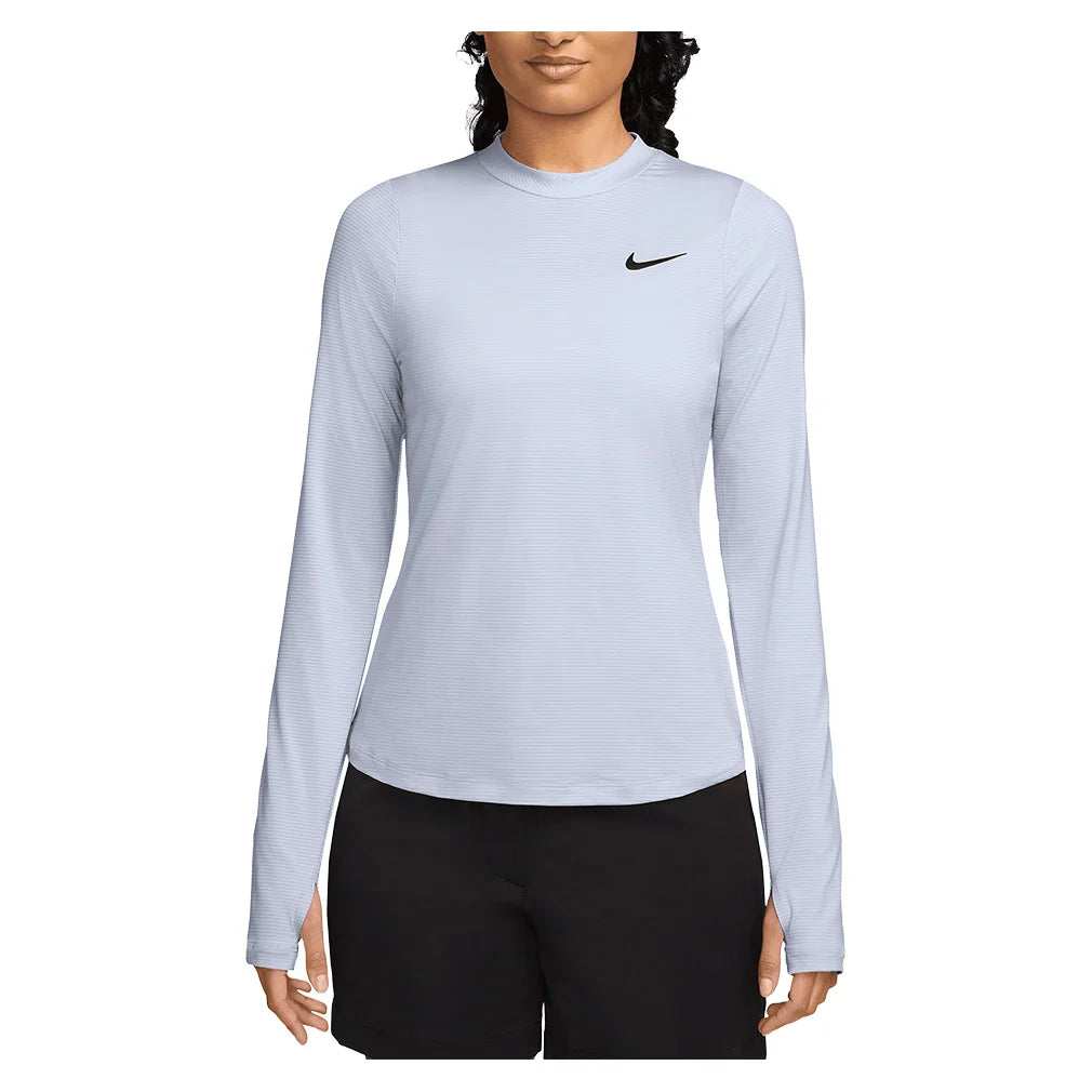 Women`s Dri-FIT UV Victory Long Sleeve Print Tennis Top Apparel Nike