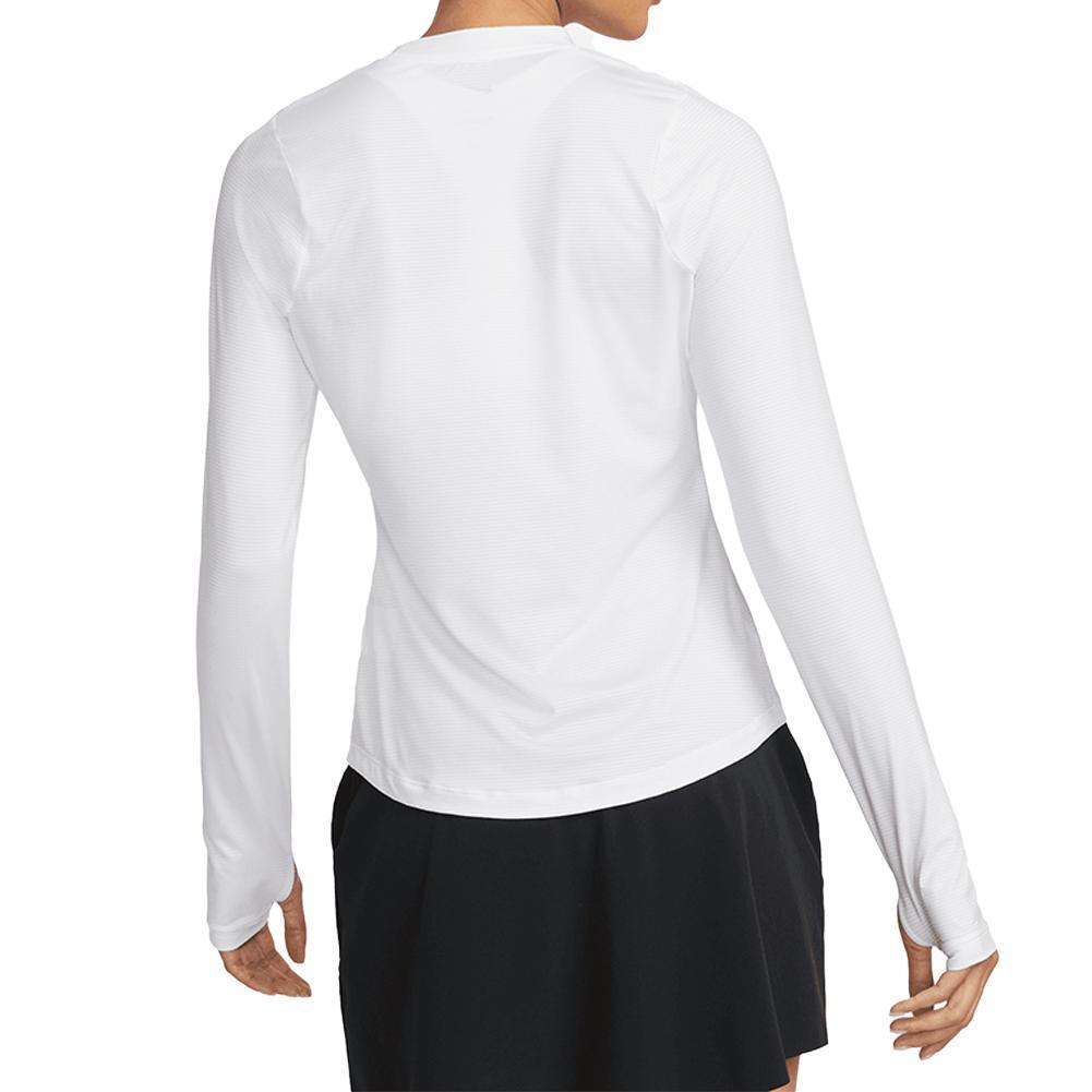 Women`s Dri-Fit Victory Long Sleeve Print Tennis Top Apparel Nike