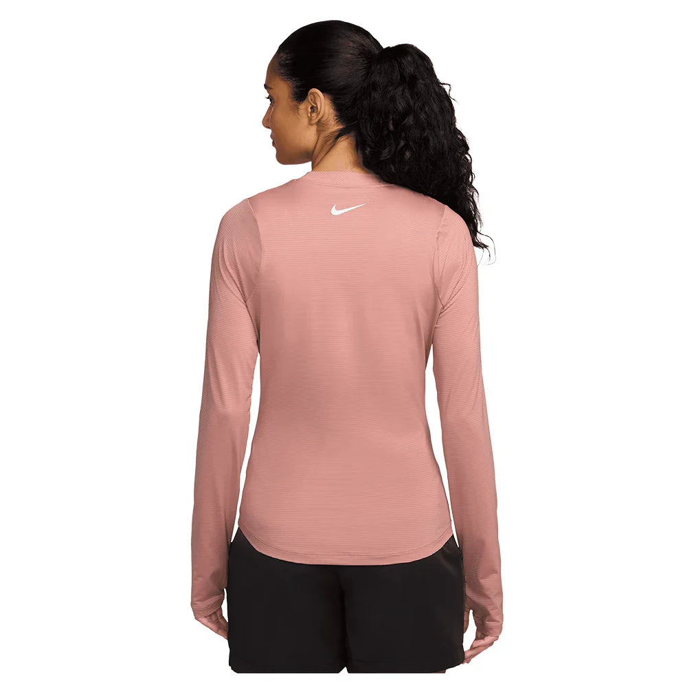 Women`s Dri-FIT UV Victory Long Sleeve Print Tennis Top Apparel Nike