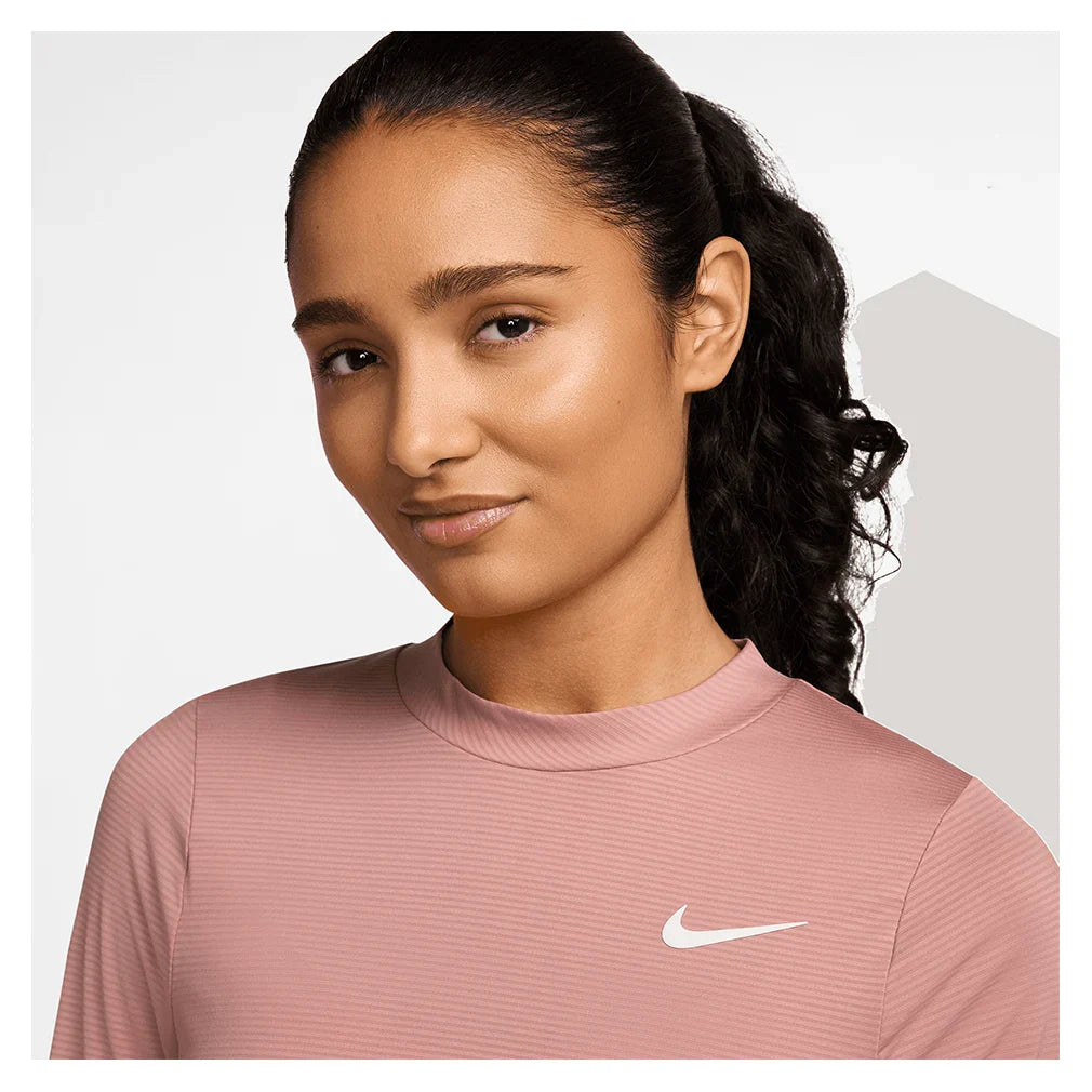 Women`s Dri-FIT UV Victory Long Sleeve Print Tennis Top Apparel Nike