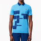 Men's Novak Djokovic Graphic Tennis Polo (Fan) Argentine Blue and Globe Apparel Lacoste