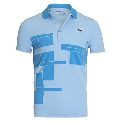 Men's Novak Djokovic Graphic Tennis Polo (Fan) Overview and Argentine Blue Apparel Lacoste