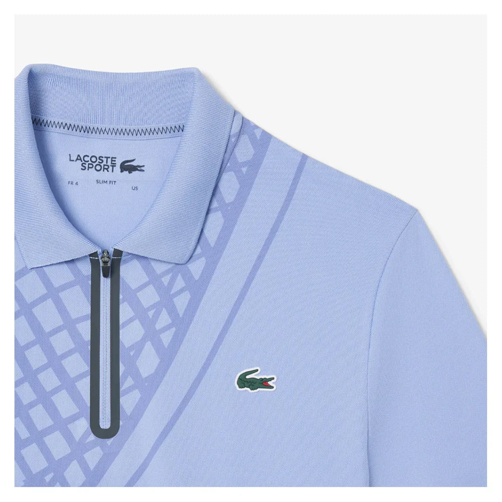 Men`s On Court Players Tennis Polo Delphinium Apparel Lacoste