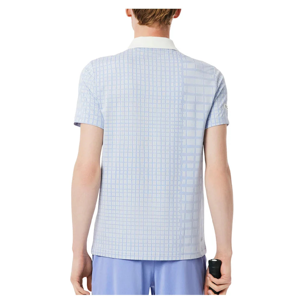 Men`s Danill Medvedev Tennis Polo Lapland and Delphinium Apparel Lacoste