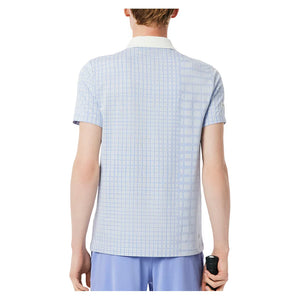 Men`s Danill Medvedev Tennis Polo Lapland and Delphinium Apparel Lacoste