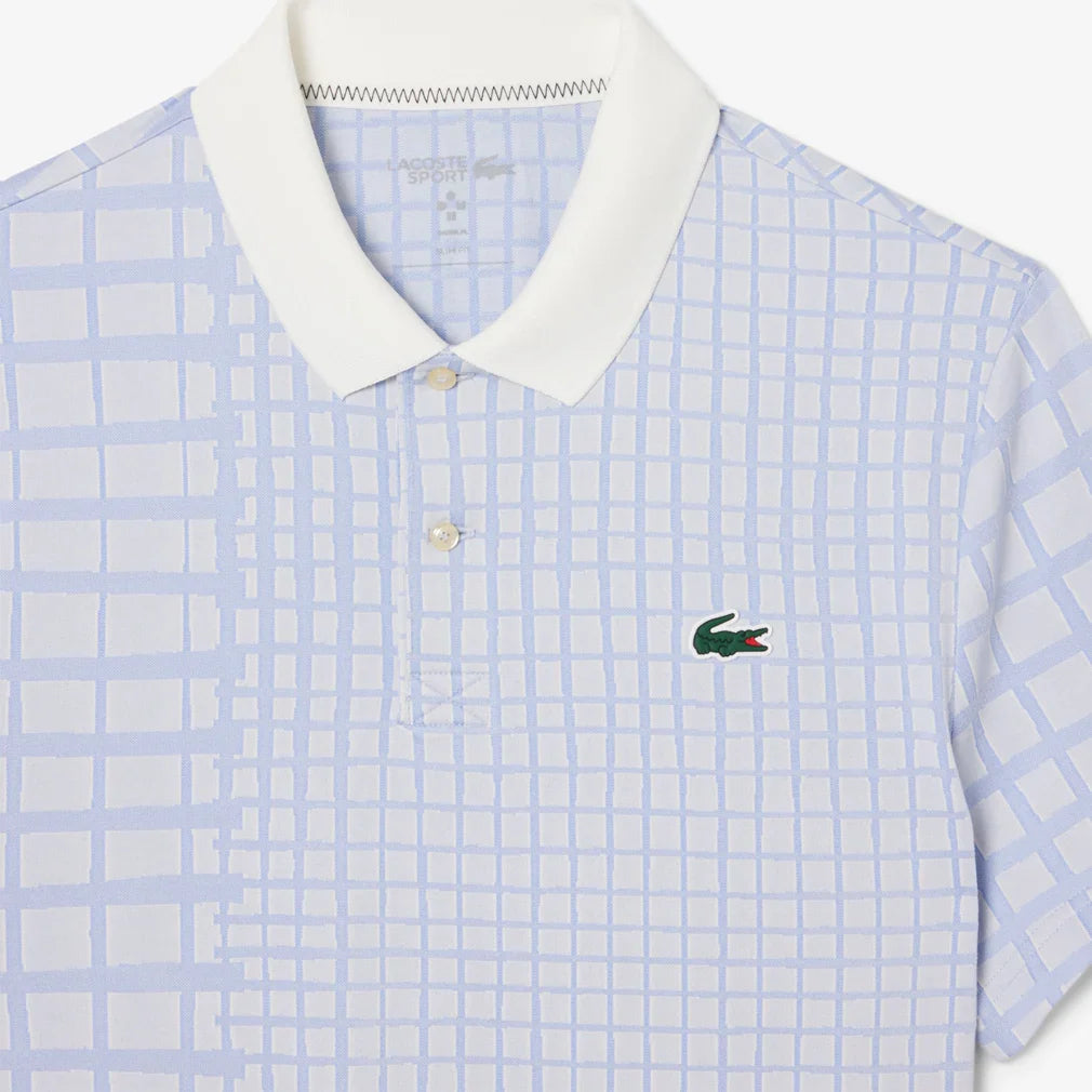 Men`s Danill Medvedev Tennis Polo Lapland and Delphinium Apparel Lacoste