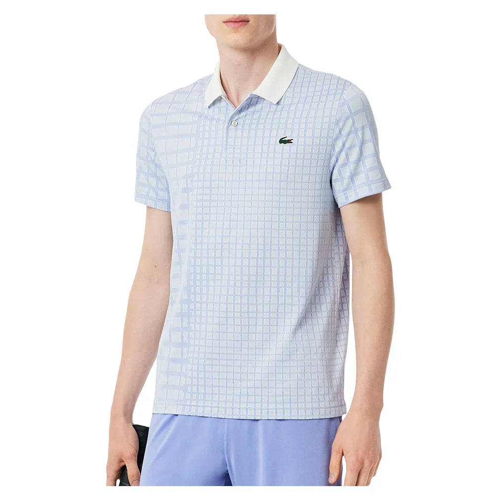 Men`s Danill Medvedev Tennis Polo Lapland and Delphinium Apparel Lacoste
