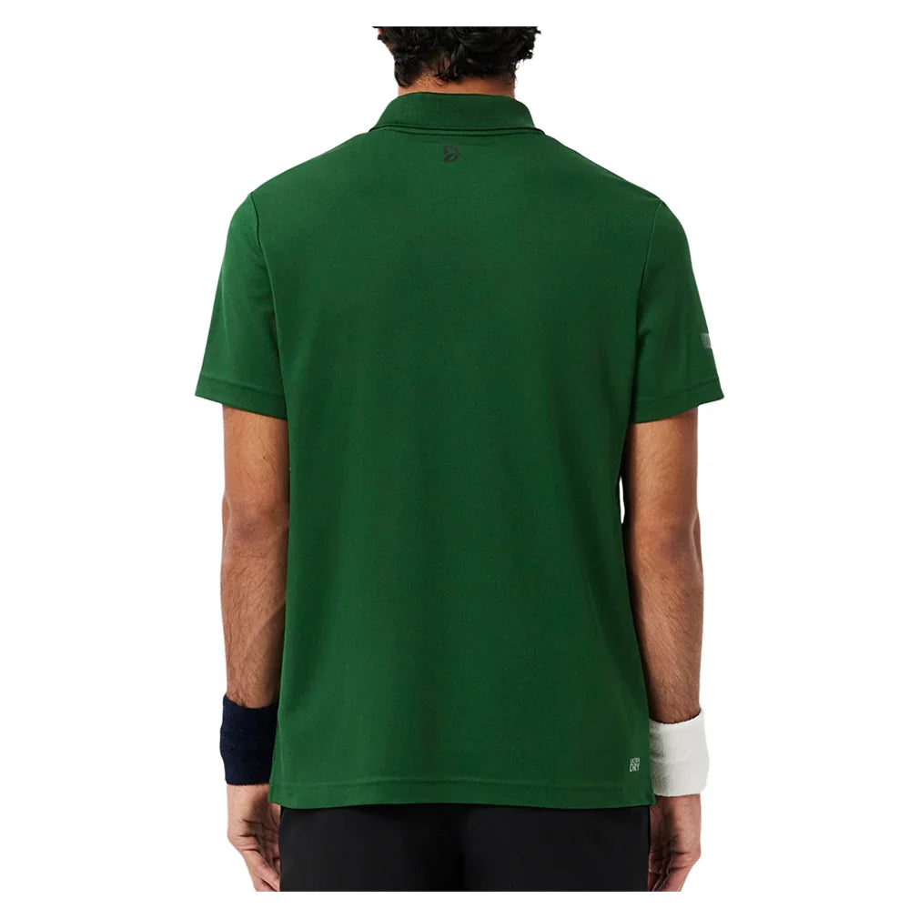 Men`s Novak Djokovic Fan Tennis Polo Green Apparel Lacoste