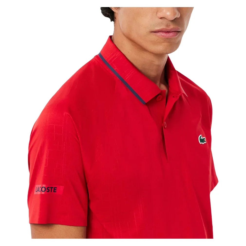 Men`s Novak Djokovic On-Court Tennis Polo Apparel Lacoste
