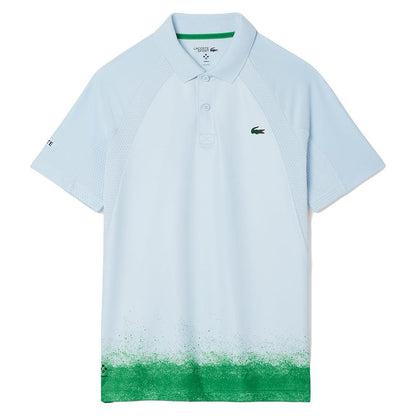 Men`s Daniil Medvedev On Court Tennis Polo Ruisseau and Calathea Apparel Lacoste