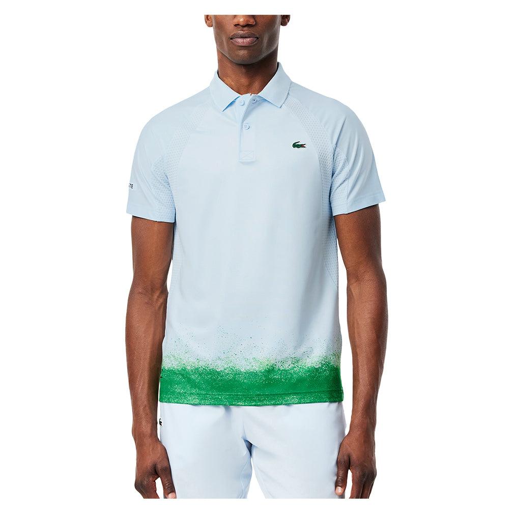 Men`s Daniil Medvedev On Court Tennis Polo Ruisseau and Calathea Apparel Lacoste