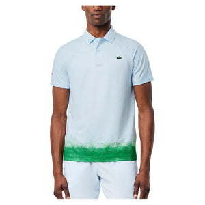 Men`s Daniil Medvedev On Court Tennis Polo Ruisseau and Calathea Apparel Lacoste