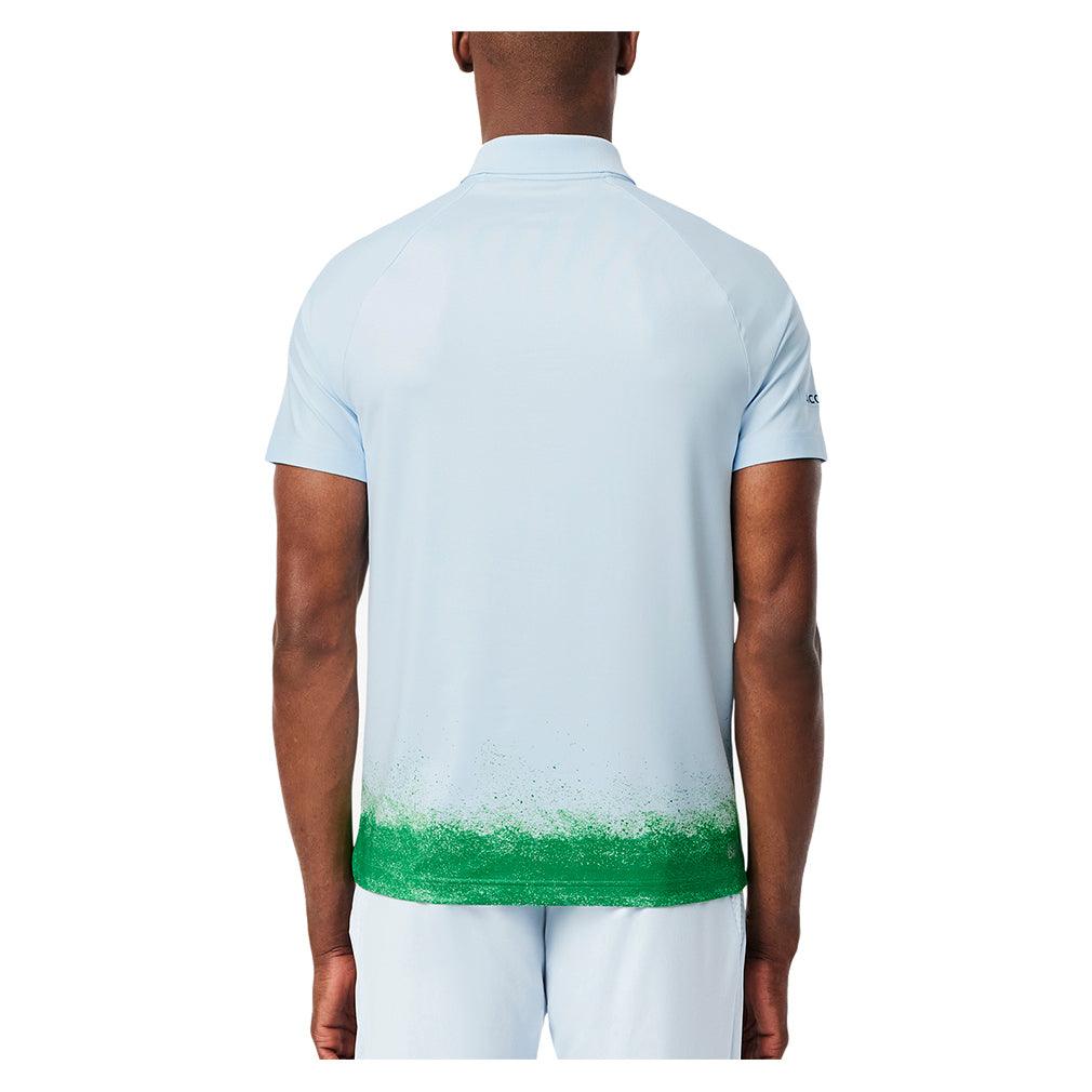 Men`s Daniil Medvedev On Court Tennis Polo Ruisseau and Calathea Apparel Lacoste
