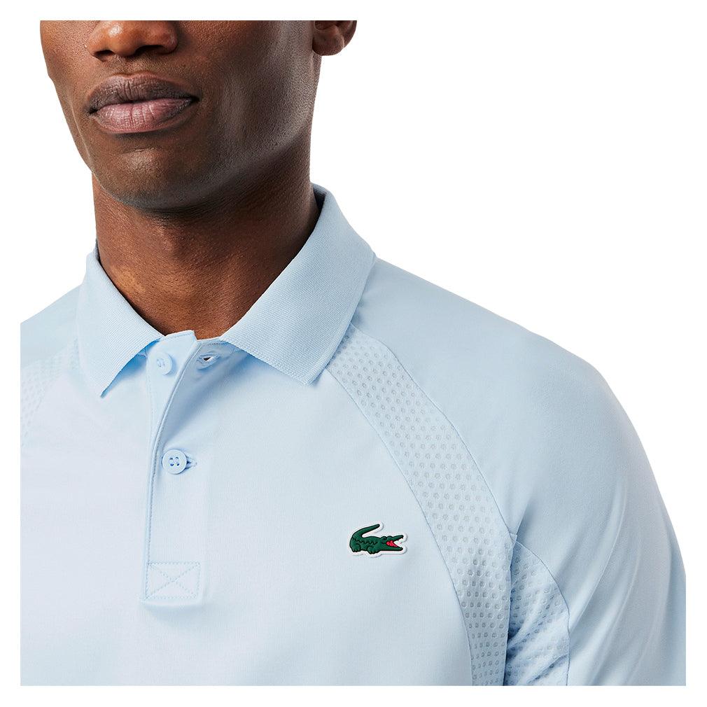 Men`s Daniil Medvedev On Court Tennis Polo Ruisseau and Calathea Apparel Lacoste