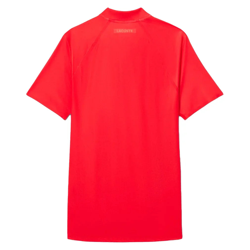 Men`s Novak Djokovic Light Stretch On Court Tennis Polo Grenandine Apparel Lacoste