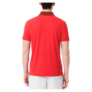 Men`s Novak Djokovic Ultra Dry Fan Tennis Polo Grenandine Apparel Lacoste
